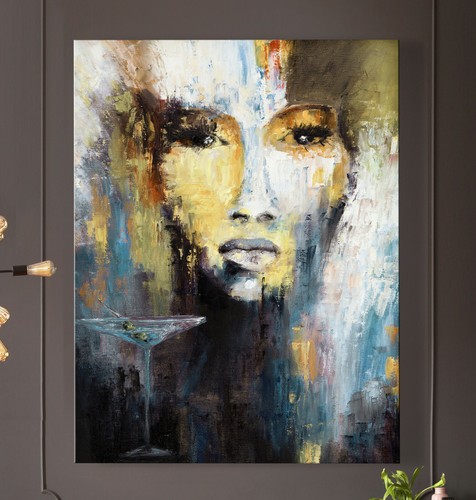 Oliva astratto quadro canvas - astratto,