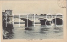VALENZA - PONTE SUL PO CON TRENI FUORI STAZIONE (ALESSANDRIA)
