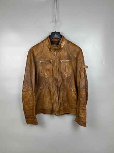 Giacca pelle marrone da - giacca,