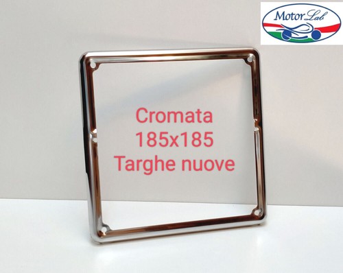 Cornice porta targa cromata - cornice,