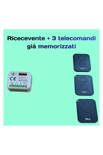 Kit ricevente 3 - 3, telecomandi