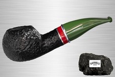 Savinelli St. Nicholas 2025 320 Weihnachten Pfeife Rustik Half-Bent Diplomat