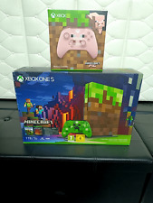 Console XBOX ONE S 1tb Minecraft + controller wireless PIG limited Microsoft NEW