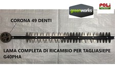 TAGLIASIEPE GREENWORKS 40V G40PHA ASTA LUNGA KIT LAME DI RICAMBIO ORIGINALI 49 D