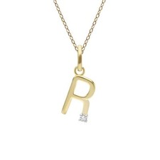 Iniziale R Diamante Lettera