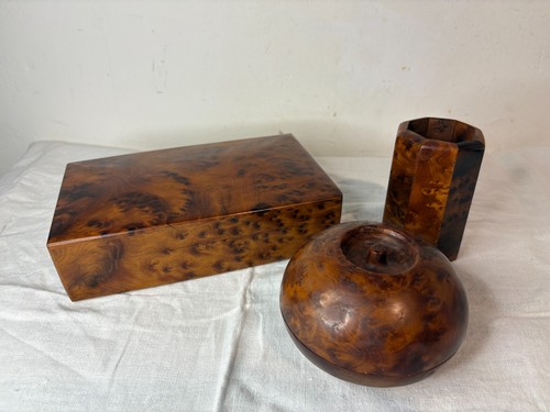 Set scrivania scatola legno - set,