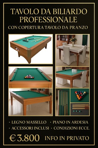 Tavolo biliardo - tavolo,