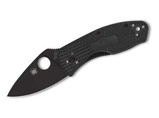 Coltello tascabile Spyderco Ambitious Lightweight Black Blade PlainEdge ✔️ 01SP1215