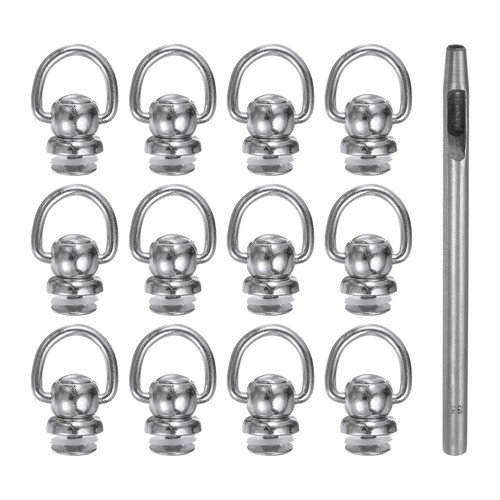 12pcs 8mm anello bottone - anello,