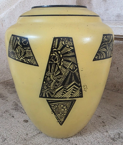 Vase art déco signé leg - art,