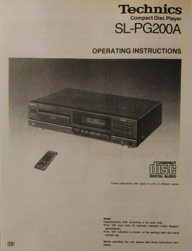 Technics pg200a lettore cd - sl-pg200a,