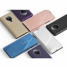 Cover per XIAOMI POCO F2 PRO Custodia protezione specchio LIBRO STAND View 360
