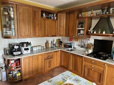 cucina usata angolare In Noce Massello