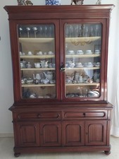 Vetrina inglese in mogano primi del 900 - ottime condizioni vetri originali