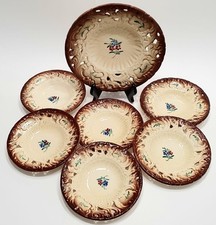 Servizio Piatti Ceramica Traforata da Dolce o Frutta