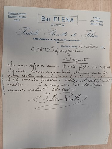 Documento commerciale bar - documento,