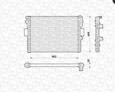 RADIATORE ACQUA MOTORE PER