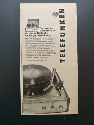 Giradischi telefunken musicus - giradischi,