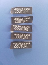 Etichetta tessuto in alta definizione per retro collo Di Versace 5 taglie 