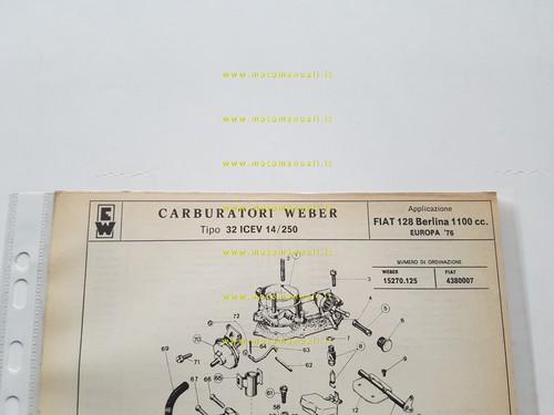 Weber carburatore icev - carburatore, 32