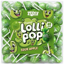 Sour Apple Mini Lollipops -