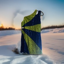 Figure Skating Performance Dress By Weissman -Worn In Competition -Sized XLC