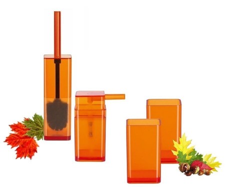Cubo clear arancione - clear,
