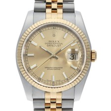 Bracciale ROLEX Datejust 116233 Champagne Bar 5 file Jubilee numero Z secondo...