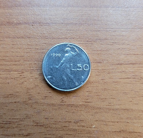 Moneta lire piccola 1990 - 50,