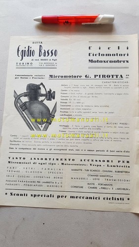 Pirotta micromotore anni 50 - 49,