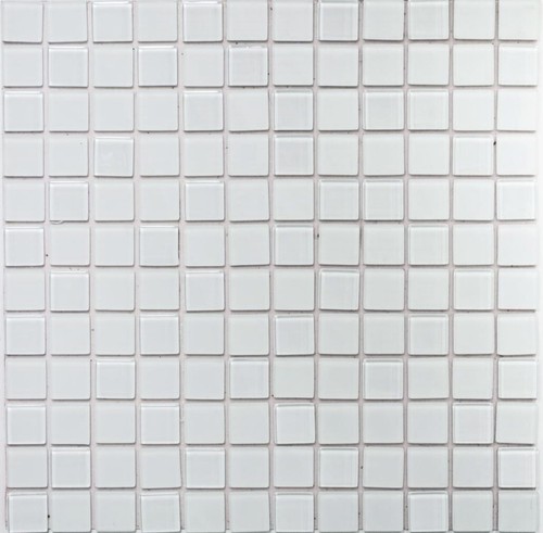 Mosaico vetro bianco - in,