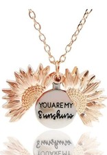 Collana girasole con messaggio - con,
