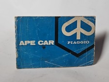 Piaggio Apecar Libretto Di Uso