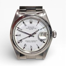 Rolex Date 34 mm Steel White