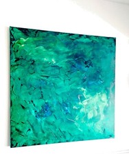 P. Lambert / vert irise' rencontre bleu / Minotti Italia pezzo unico