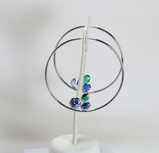 925 SILVER HOOP EARRINGS WITH