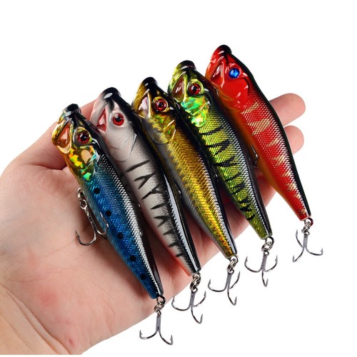 5pcs popper esche - esche, pesca