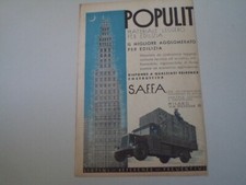 advertising Pubblicità 1937 SAFFA POPULIT