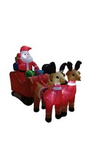 Gonfiabili di Babbo Natale.
