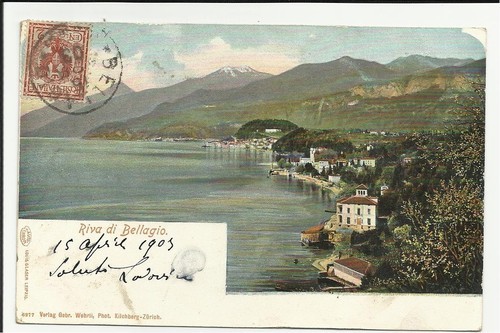 1903 antica cartolina riva - riva, di