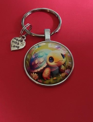 Cute turtle tortoise keyring - turtle, /
