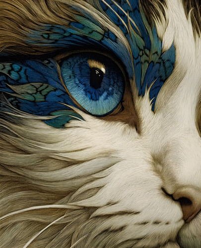 Primo piano gatto - , occhi