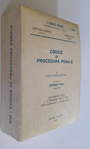 Codice procedura penale - codice, di