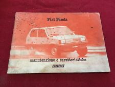 FIAT PANDA 1980 MANUALE LIBRETTO USO MANUTENZIONE ISTRUZIONI ORIGINALE ITALIANO