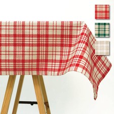 Copritavolo tovaglia Country Chic Scozzese 12 posti 140x240 cm colori vari L117