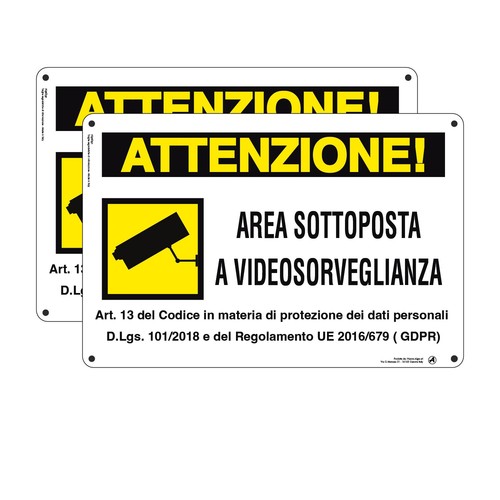 Cartello plastica area - in,