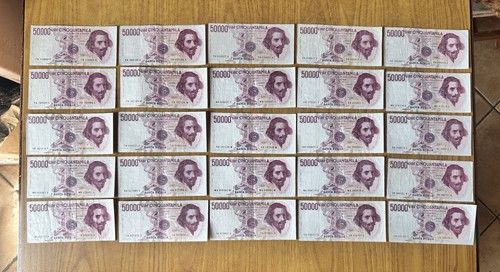 Lotto banconote lire - 25,