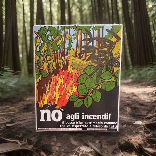 Insegna smaltata agli - insegna, "no
