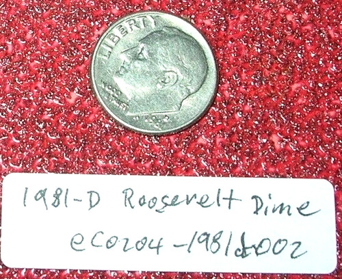 1981 roosevelt dime riempito - 1981, d