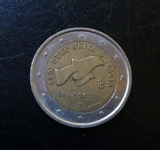2 EURO COMMEMORATIVI ITALIA 2011 MONETA 150 ANNIVERSARIO UNITA' D'ITALIA